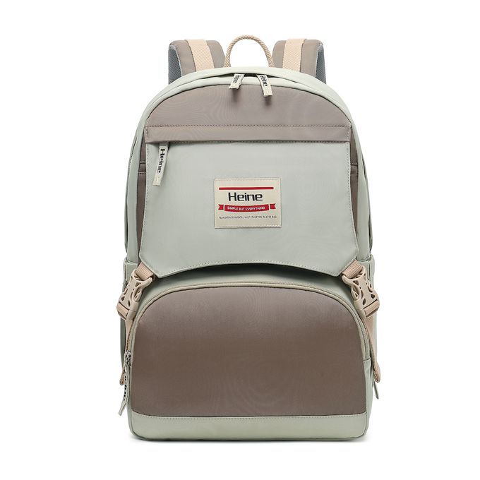 Heine 海恩 - Heine 海恩 WIN-256 撞色尼龍後背包 流行後背包 女包 媽媽包-象牙淺藍