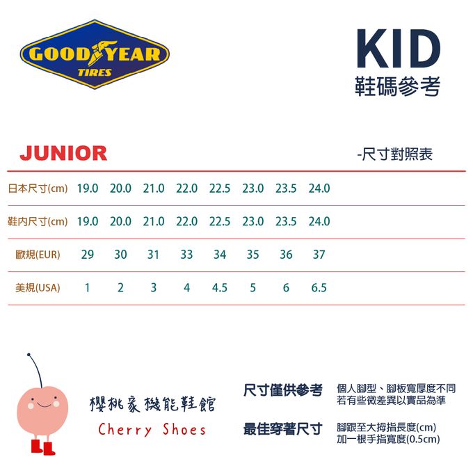 GOODYEAR - 台灣製GOODYEAR後踩水陸洞洞鞋(中小童段)-休閒鞋-黃