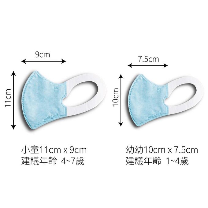 YSH 益勝軒 - 幼幼/兒童醫療級3D立體口罩/台灣製-彩虹泡泡 (14.5x10cm-建議1-4歲)-50入/盒(未滅菌)