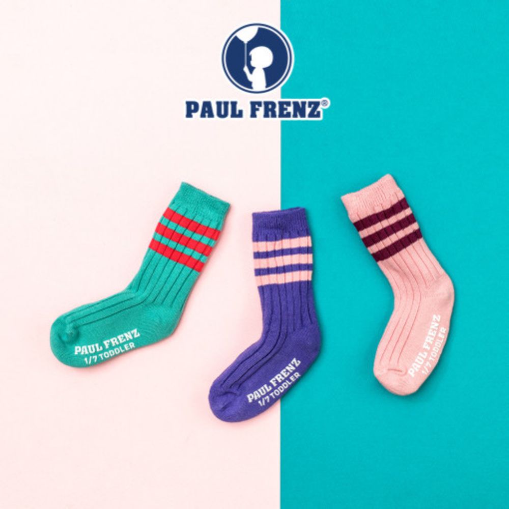 韓國 PAUL FRENZ - (3入組)韓製彈力中長筒襪-HERA