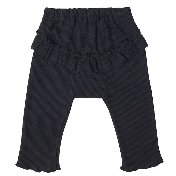 akachan honpo - 屁屁荷葉邊褲-深藍色