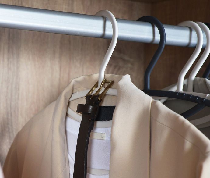 家窩 - MIT 佐伊多功能薄型防滑無痕衣架-40入-岩灰