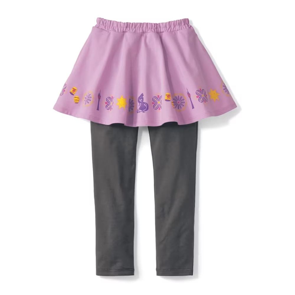 日本千趣會 - 迪士尼印花內搭褲裙-魔法奇緣-粉紫