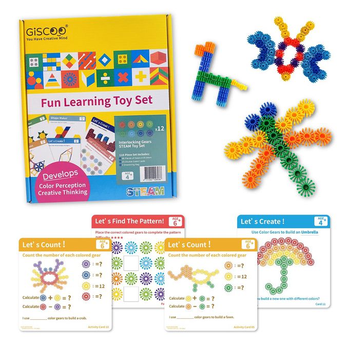 京尼教育 - 【Giscoo STEAM系列】百變齒輪 益智教具組