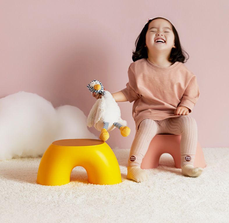 HEDO - 童趣彩虹椅-紅色 (19x36x18.5cm)