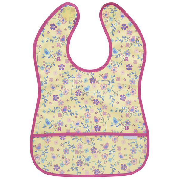 英國 JoJo Maman BeBe - 無袖圍兜-黃色花園 (單一尺寸)