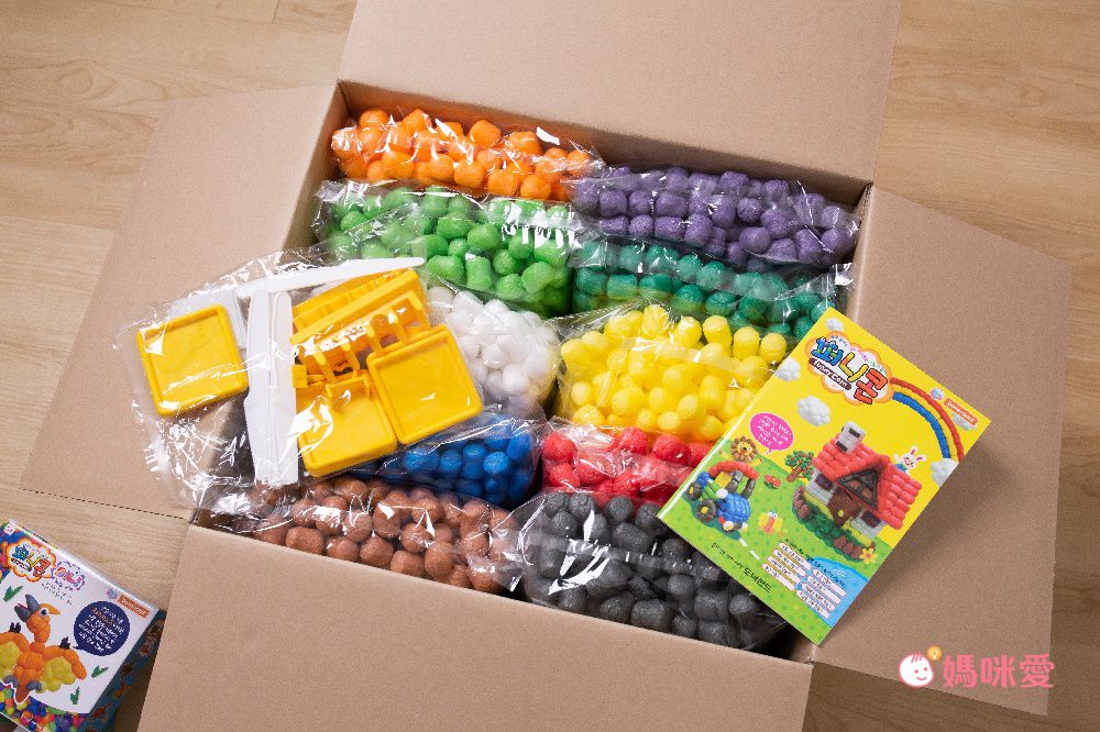 Donerland - 魔法迷您玉米黏土-鱷魚-工具刀*1+吸水海棉墊*1+盒裝背面附有教學說明