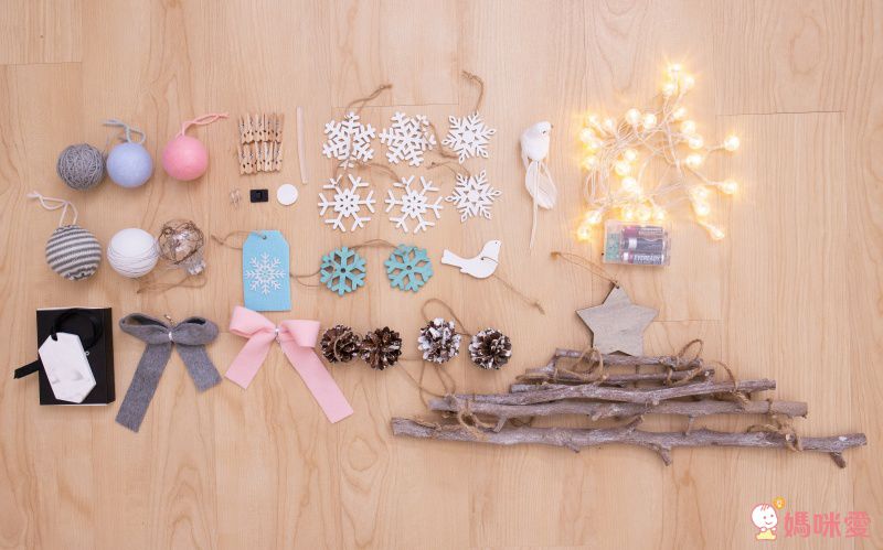 韓國 Bebe Deco - DIY聖誕樹/聖誕壁飾燈-天使羽翼 (樹高80cm，樹寬68cm，約0.6kg)