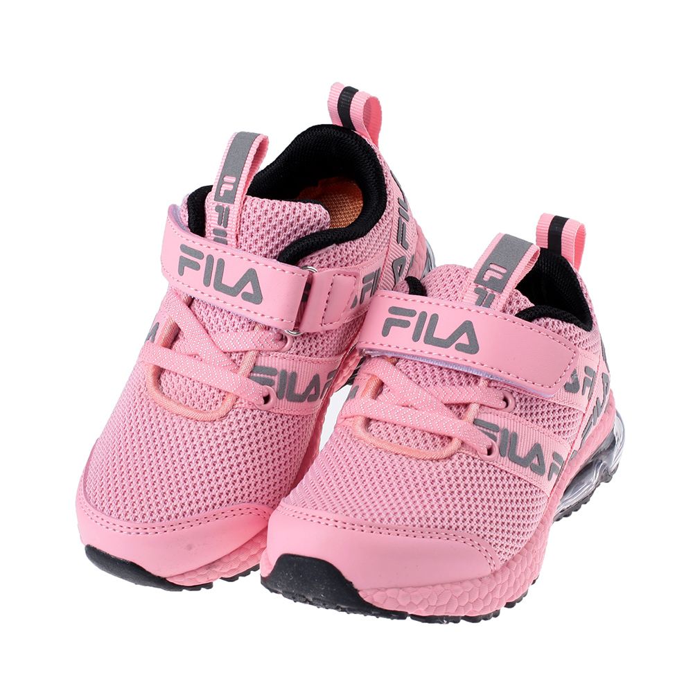 FILA - 康特杯奔馳粉色兒童氣墊慢跑運動鞋