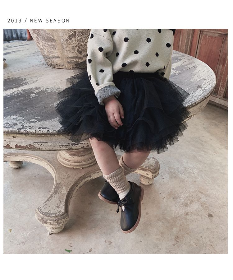 超萌澎澎網紗短裙-白色