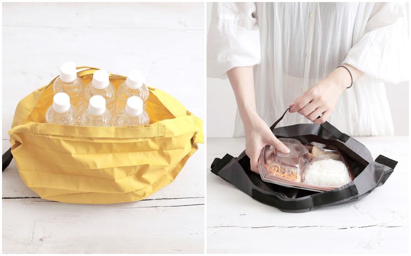 日本 MARNA - Shupatto 秒收摺疊購物袋-五週年限定升級款-石墨灰 (S(30x26cm))-耐重3kg / 7.5L