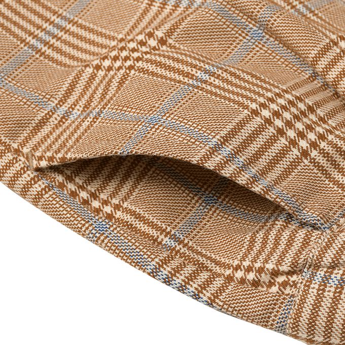 akachan honpo - 7分褲 葛倫格紋-咖啡色