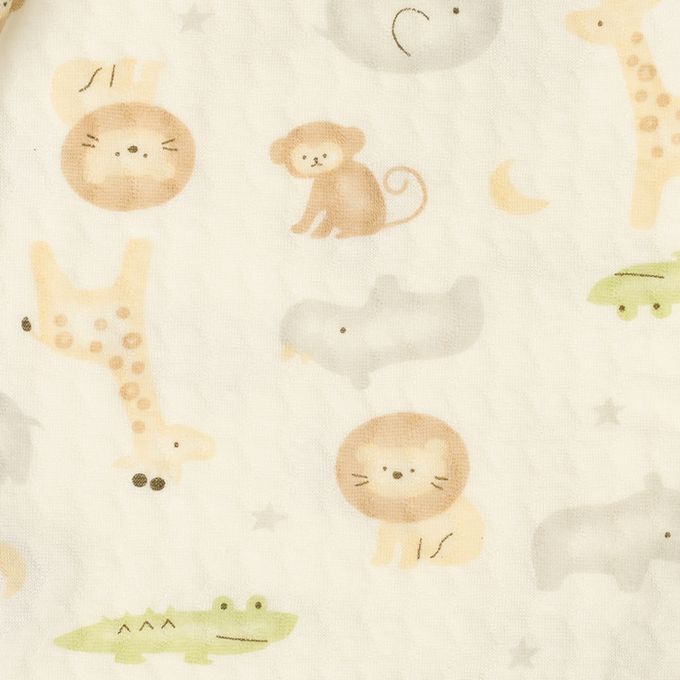 akachan honpo - 連身衣-水彩 動物-咖啡色