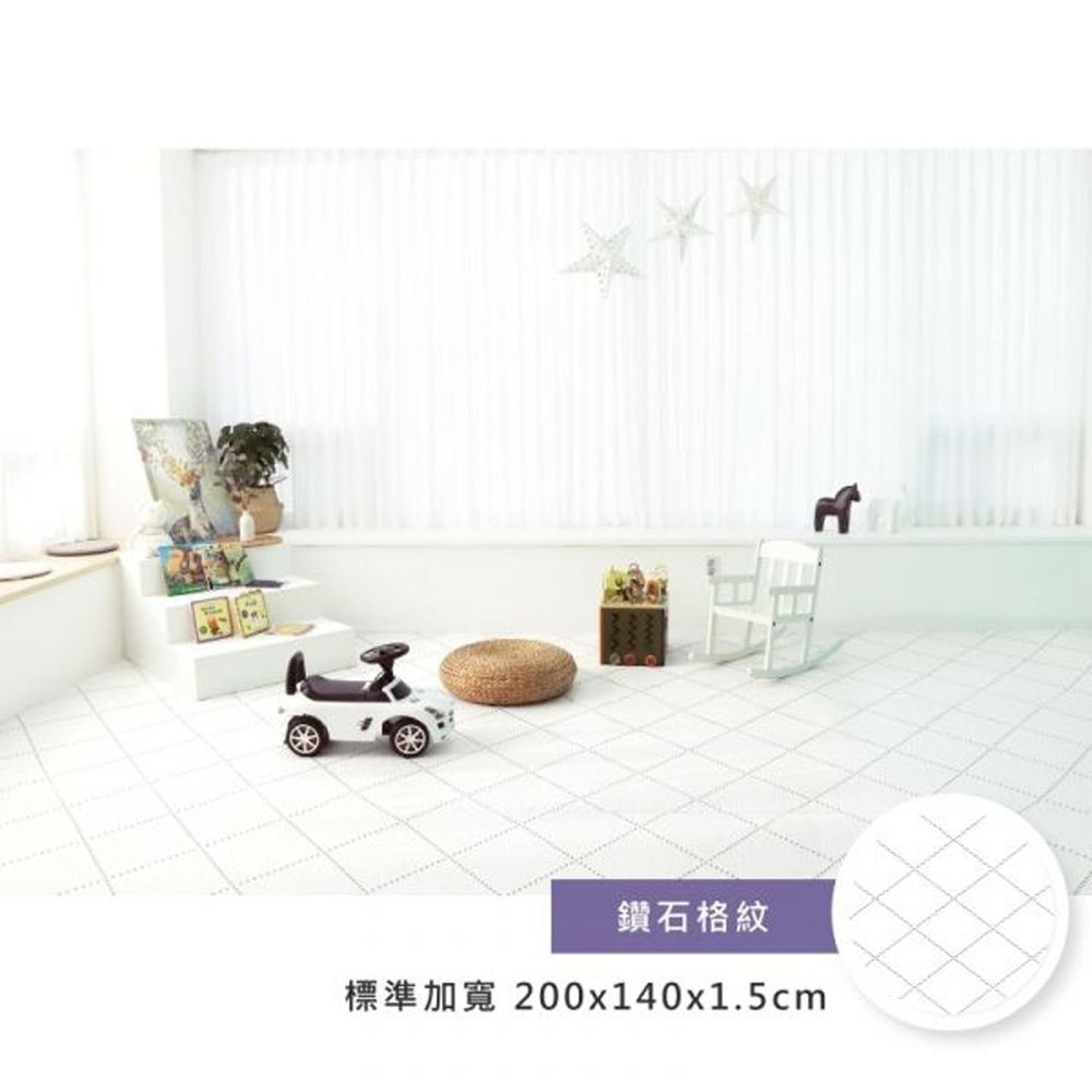 韓國 BeBe Clair - ROLL MAT-標準加寬-鑽石格紋-200*140*1.5cm