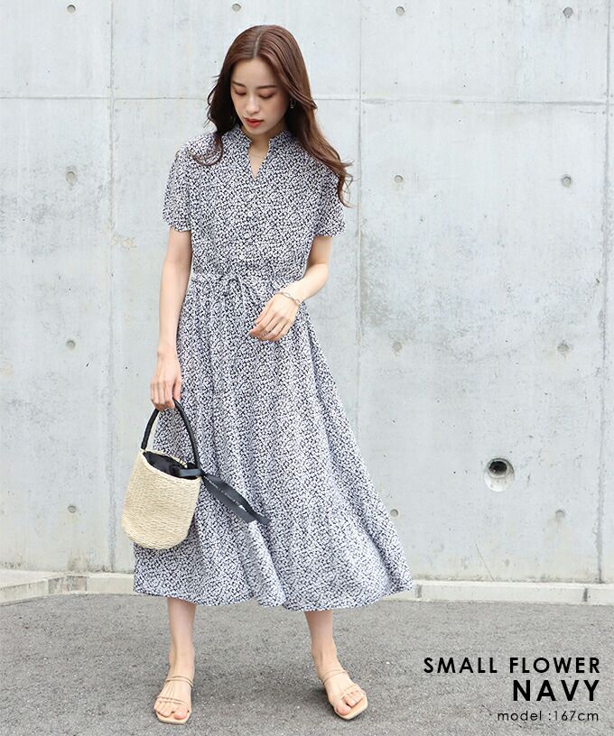 日本 BLUE EAST - 氣質小V領排釦短袖洋裝-素色-綠 (M(Free))