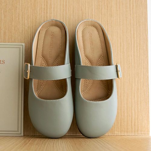韓國 PINKELEPHANT - 專利設計軟底麵包拖鞋(2.5cm)-霧藍