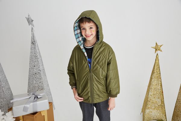 麗嬰房 Little moni - 3M科技羽絨保暖外套-軍綠