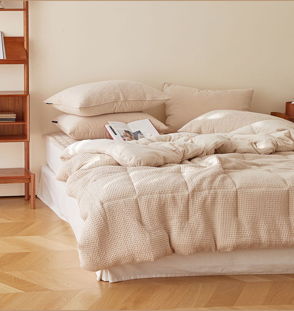 韓國 Maatila - 可水洗天絲莫代爾鬆餅棉被-燕麥