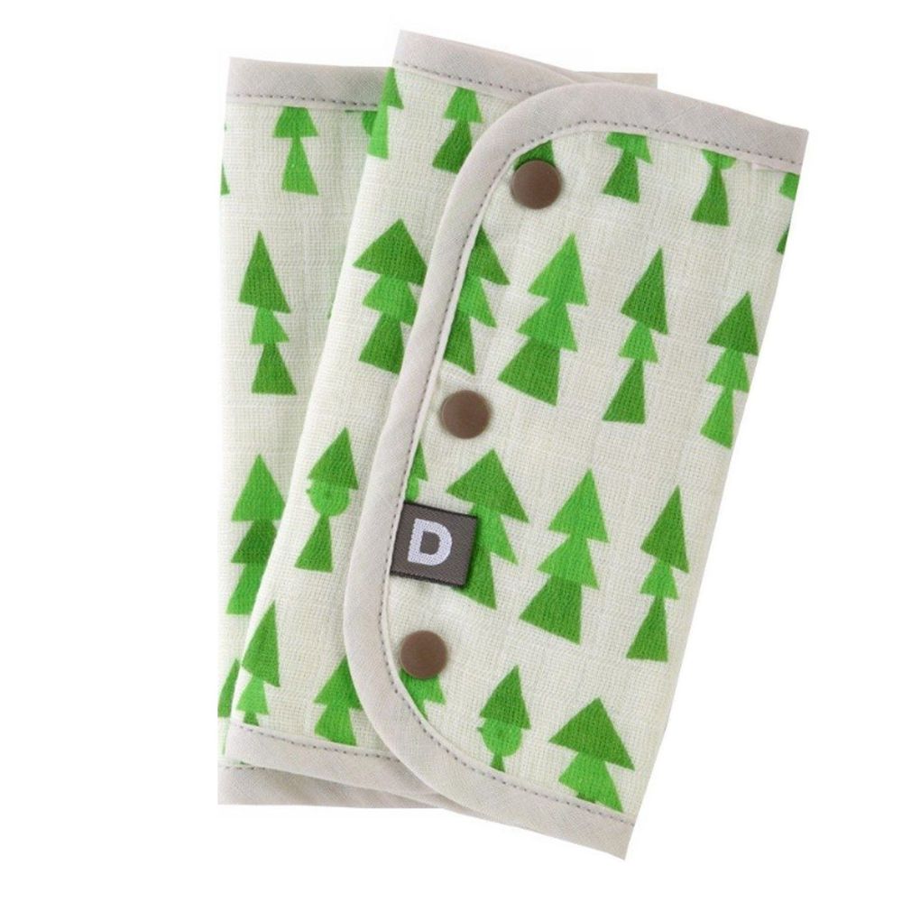 D BY DADWAY - 揹帶用口水巾-綠色森林-23x16 cm