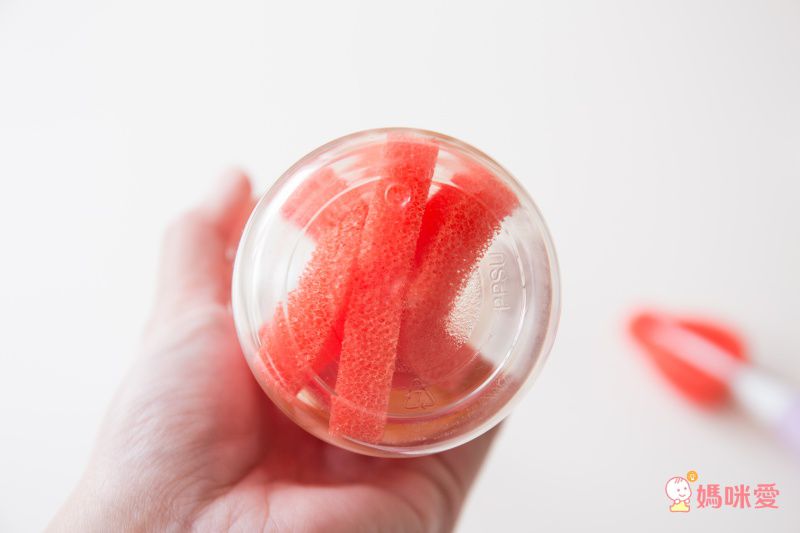 韓國 BAILEY 貝睿 - 鉑金矽膠海綿奶瓶刷-附奶嘴刷