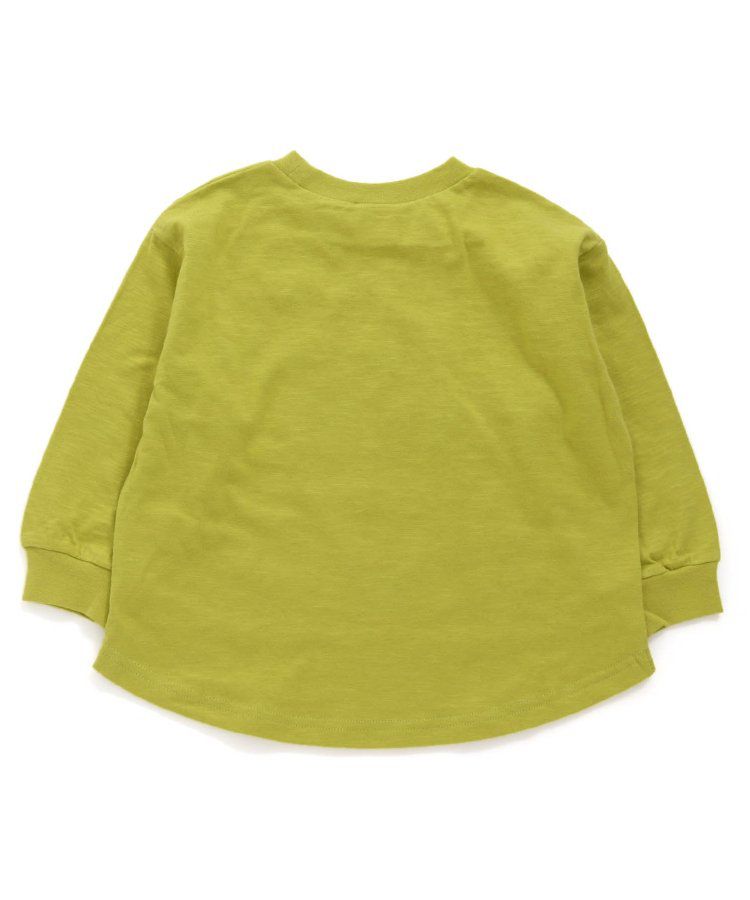 日本 BREEZE - [品牌週年限定]印花長袖上衣-打招呼-炭灰