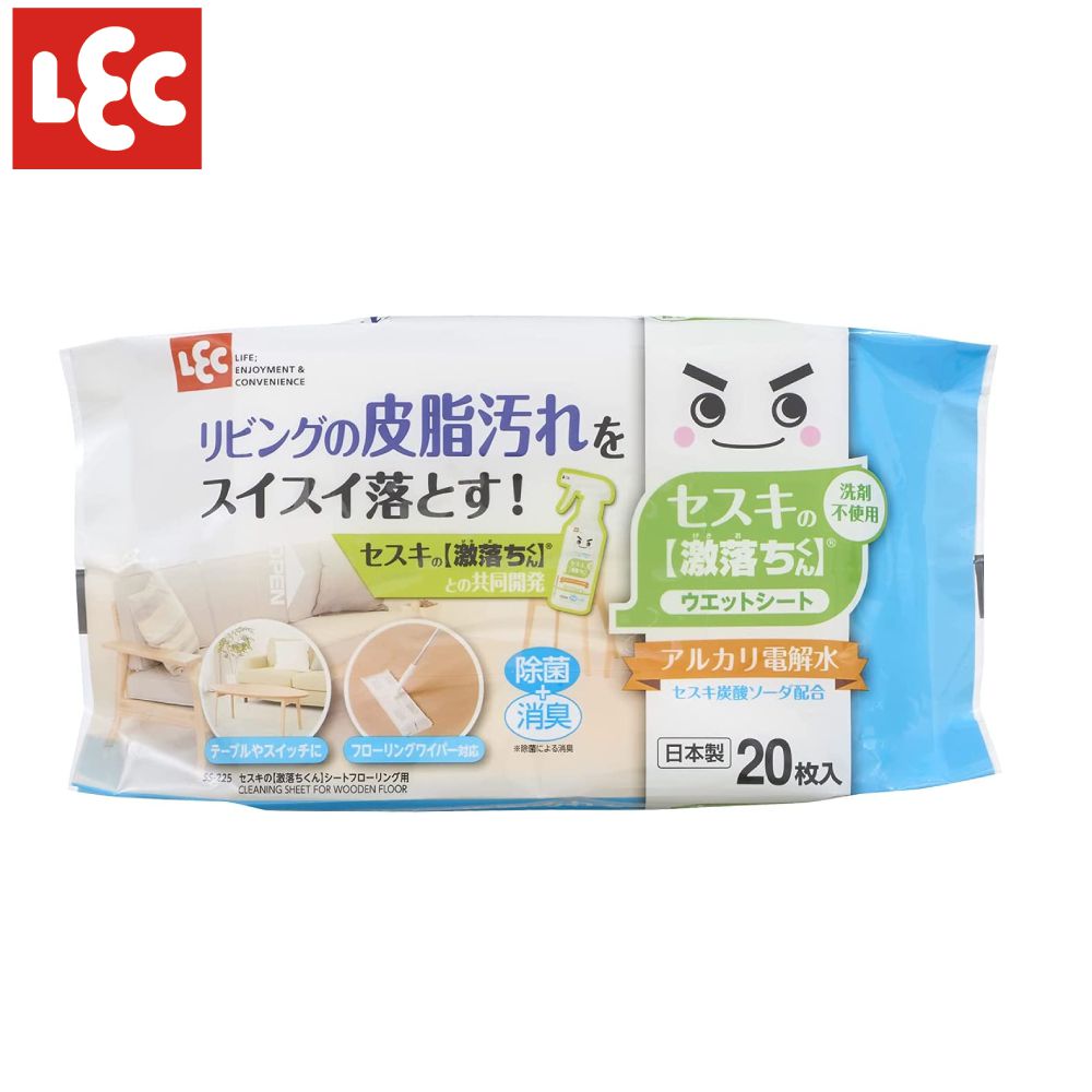 日本 LEC - 激落倍半碳酸鈉清潔濕拖巾20枚