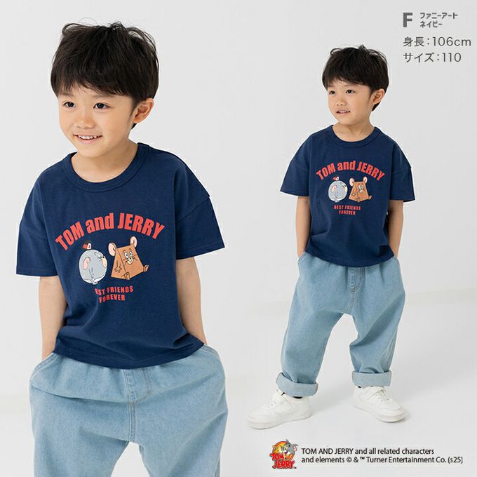 日本 Chil2 - 湯姆貓傑利鼠限定短袖上衣-傑利鼠-白