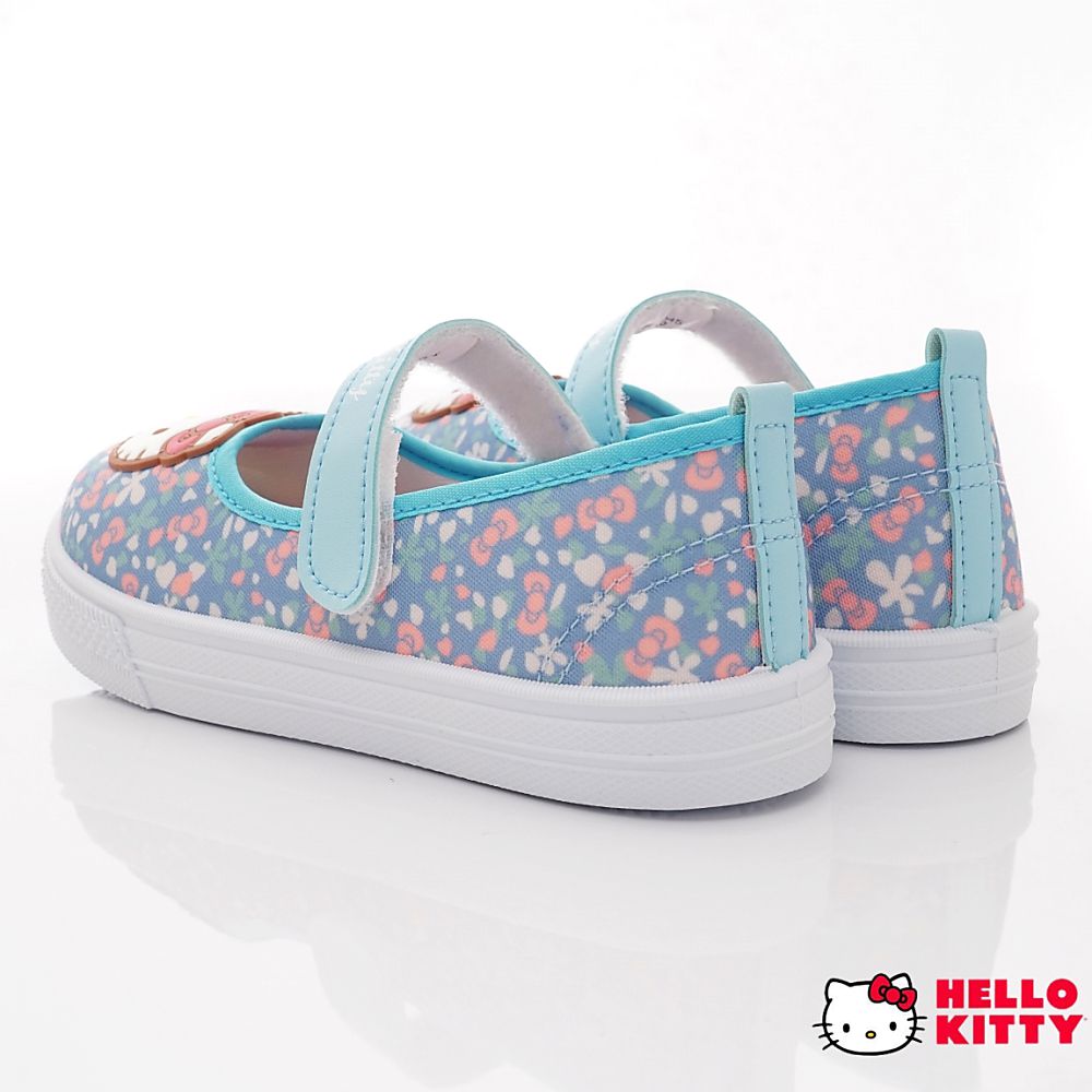 HELLO KITTY - 台灣製休閒室內鞋(中童段)-水色