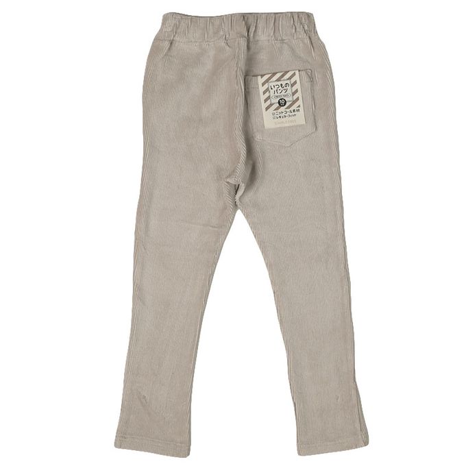 akachan honpo - 10分經典褲-燈心絨-灰色