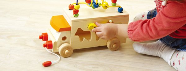 日本 Ed.Inter - 木玩系列 - 動物巴士手拉車