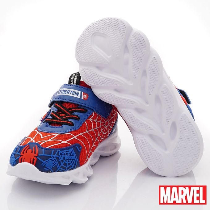 蜘蛛人-蜘蛛人減壓吸震電燈鞋-MNKX24242藍紅(中大童)-電燈鞋-藍紅