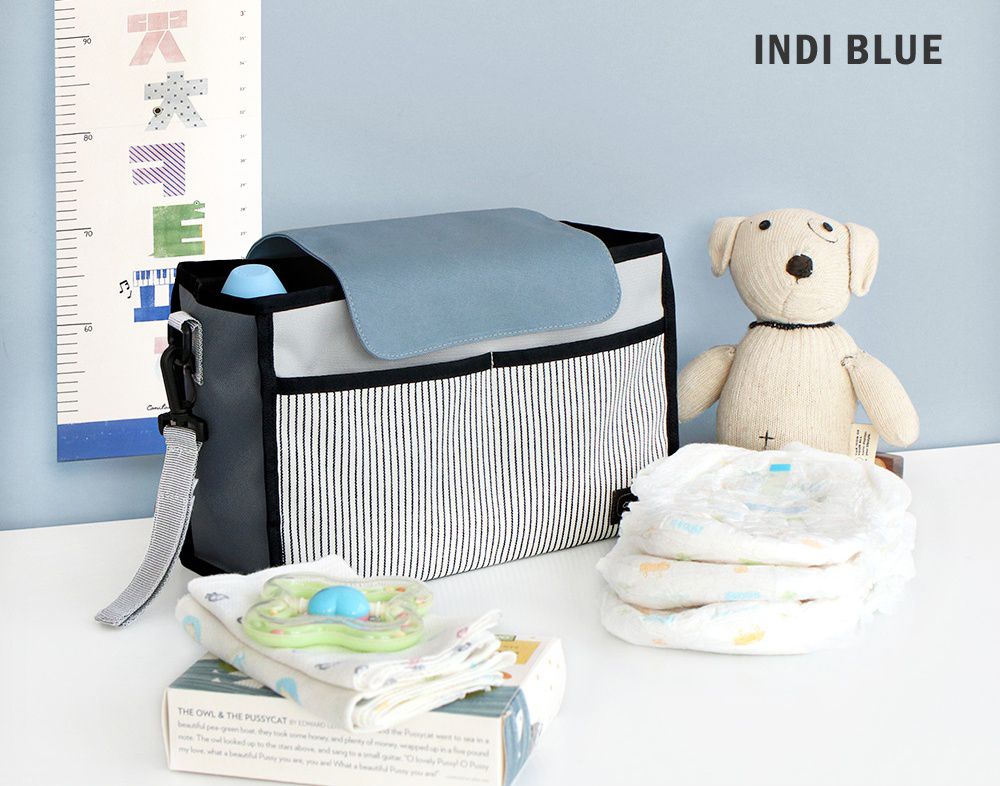 韓國 Conitale - 多用途推車置物袋-灰底點點 (300*190*130mm)