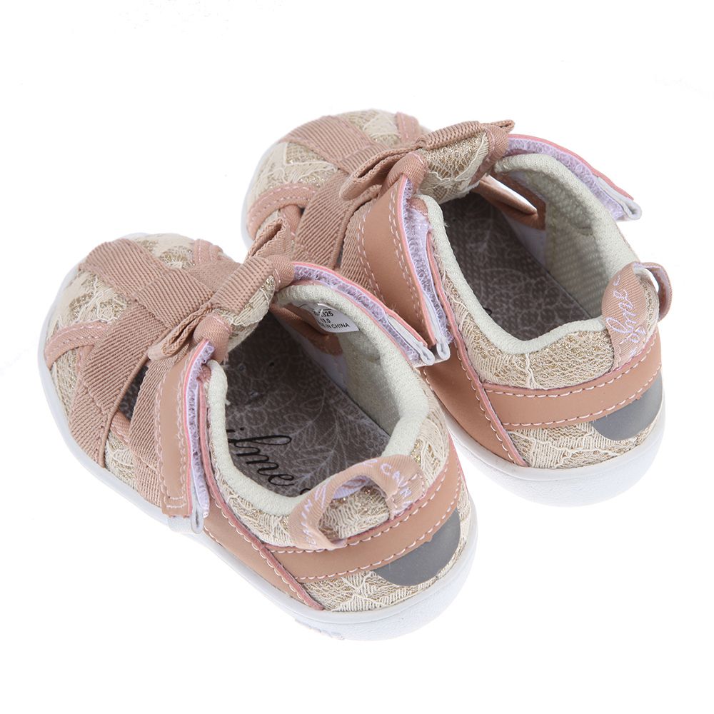 日本IFME - 粉金色寶寶機能水涼鞋-粉金色