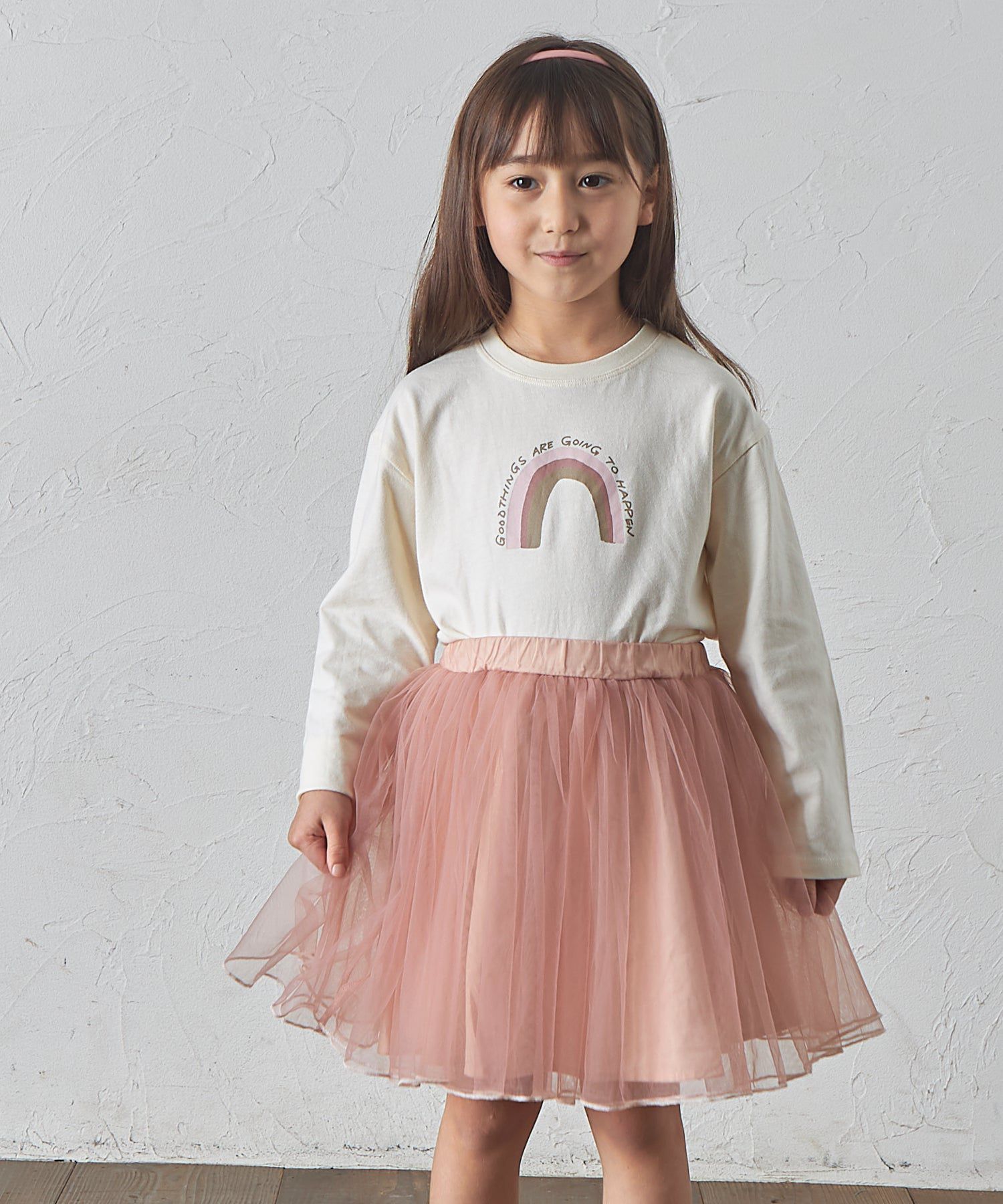 日本 PAIRMANON - 小精靈薄紗澎澎裙(附安全褲)-淺灰