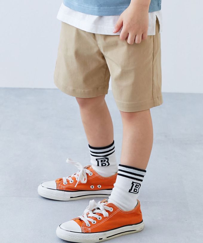 日本 devirock - 超彈力定番色休閒短褲-丁香紫