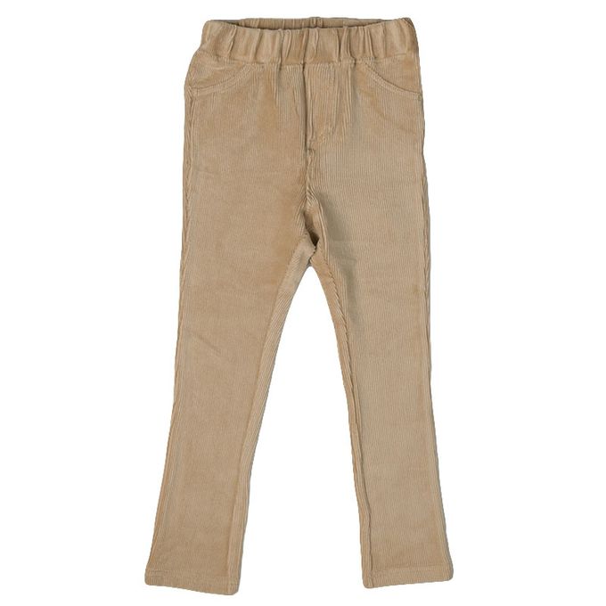 akachan honpo - 10分經典褲-燈心絨-淺卡其色