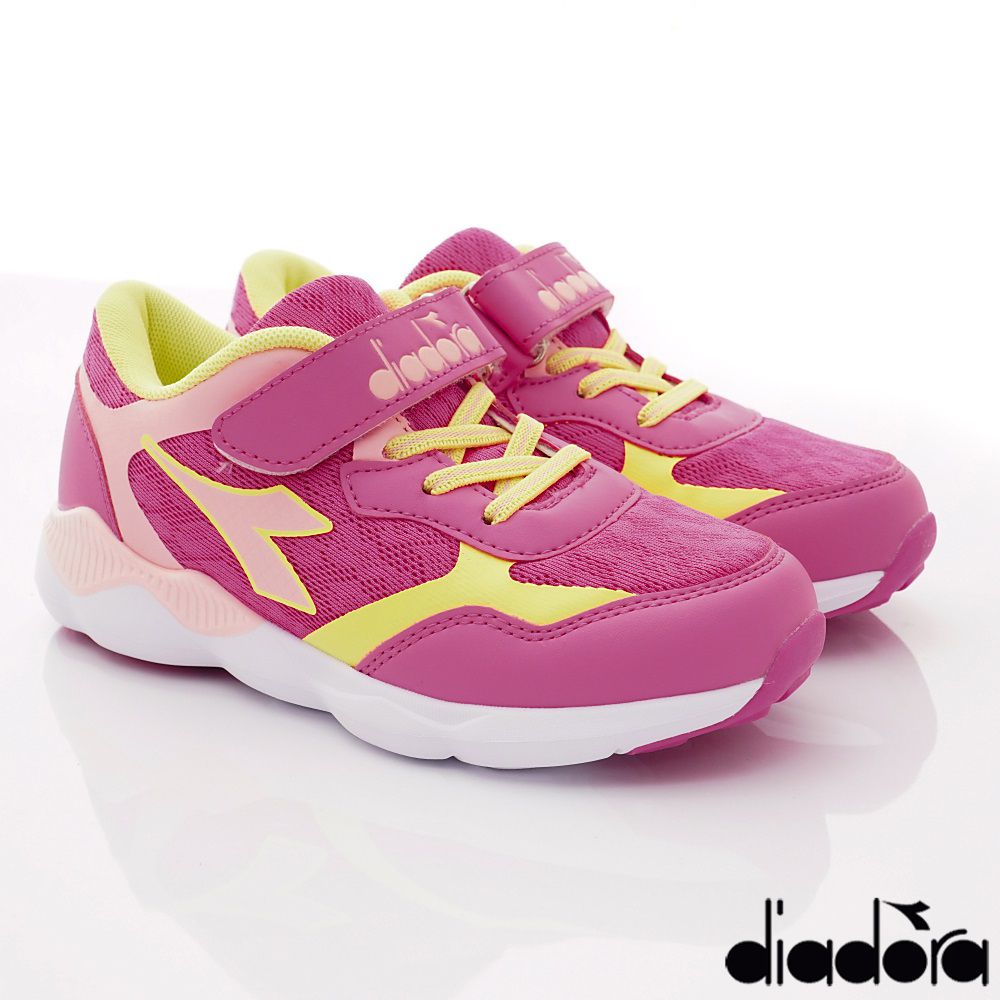 DIADORA - 春夏新品義式競速運動潮流鞋款(大童段)-粉