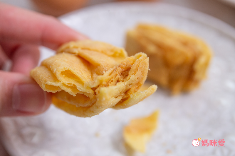 千層酥脆口感【唯渡烘焙】手工月亮蛋捲