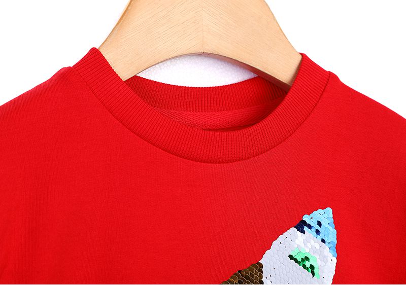 韓國 OZKIZ - 閃亮變色長袖大學T-火箭綠