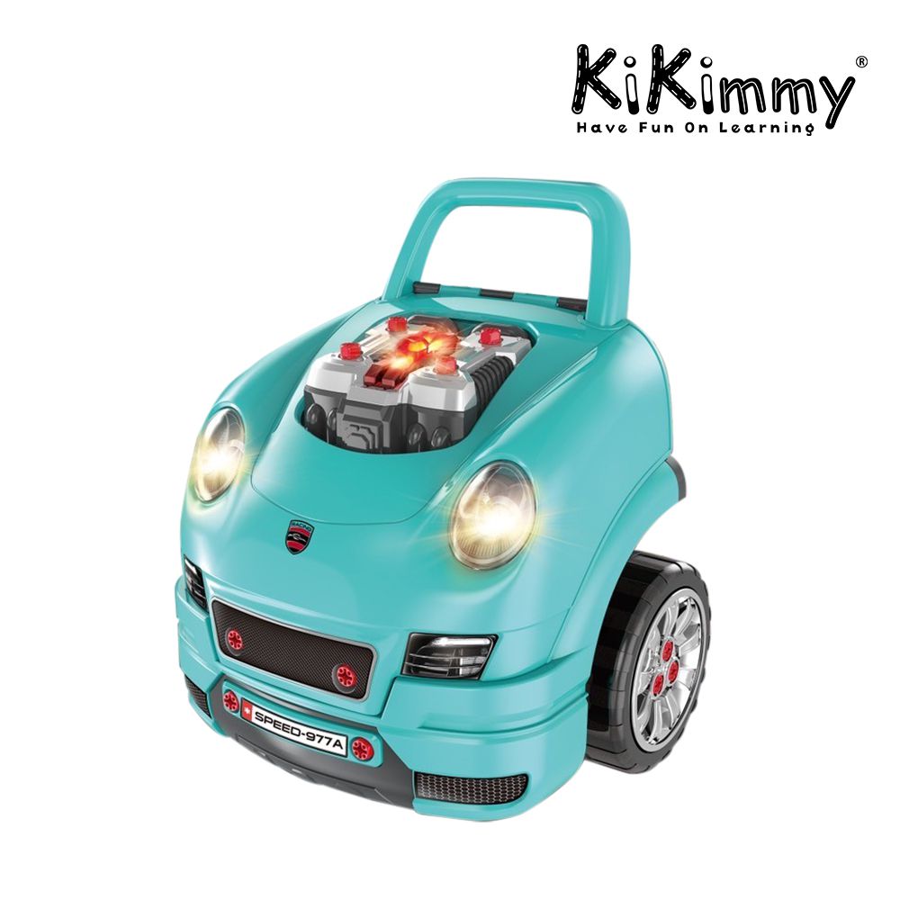 KIKIMMY - 2IN1移動式拆裝模型工作車 / 雙重玩法-蒂芬妮綠 (蒂芬妮綠)