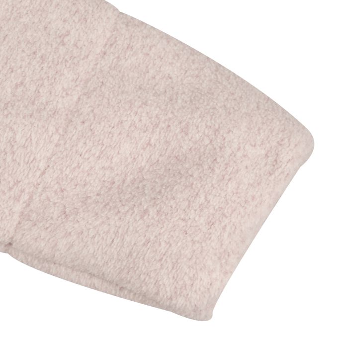 akachan honpo - 仿羔皮呢鋪棉夾克-粉紅色