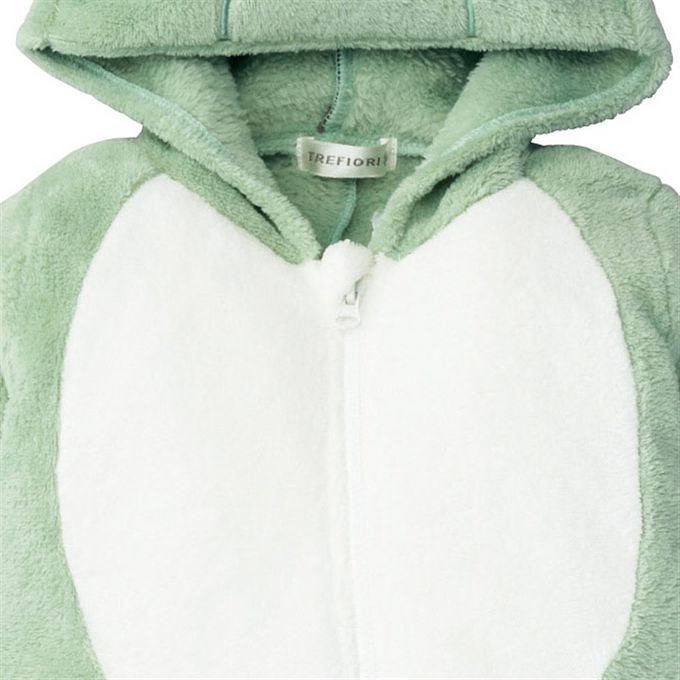 akachan honpo - 龍造型分腳連身衣-綠色