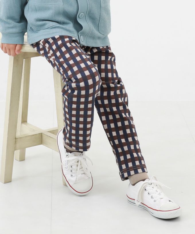 日本 devirock - 熱銷定番 超彈力休閒長褲-英倫格紋-深灰