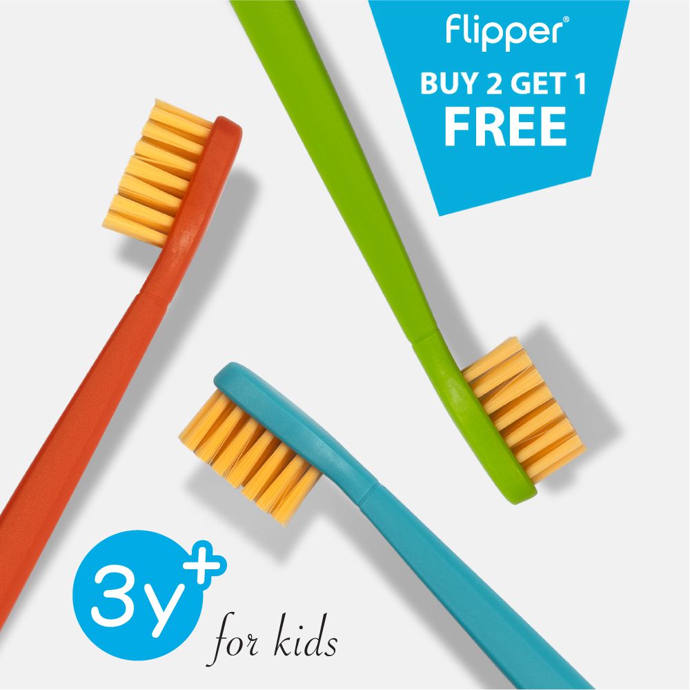 Flipper - 兒童牙刷3入(3IN1 KIDS)-3Y+