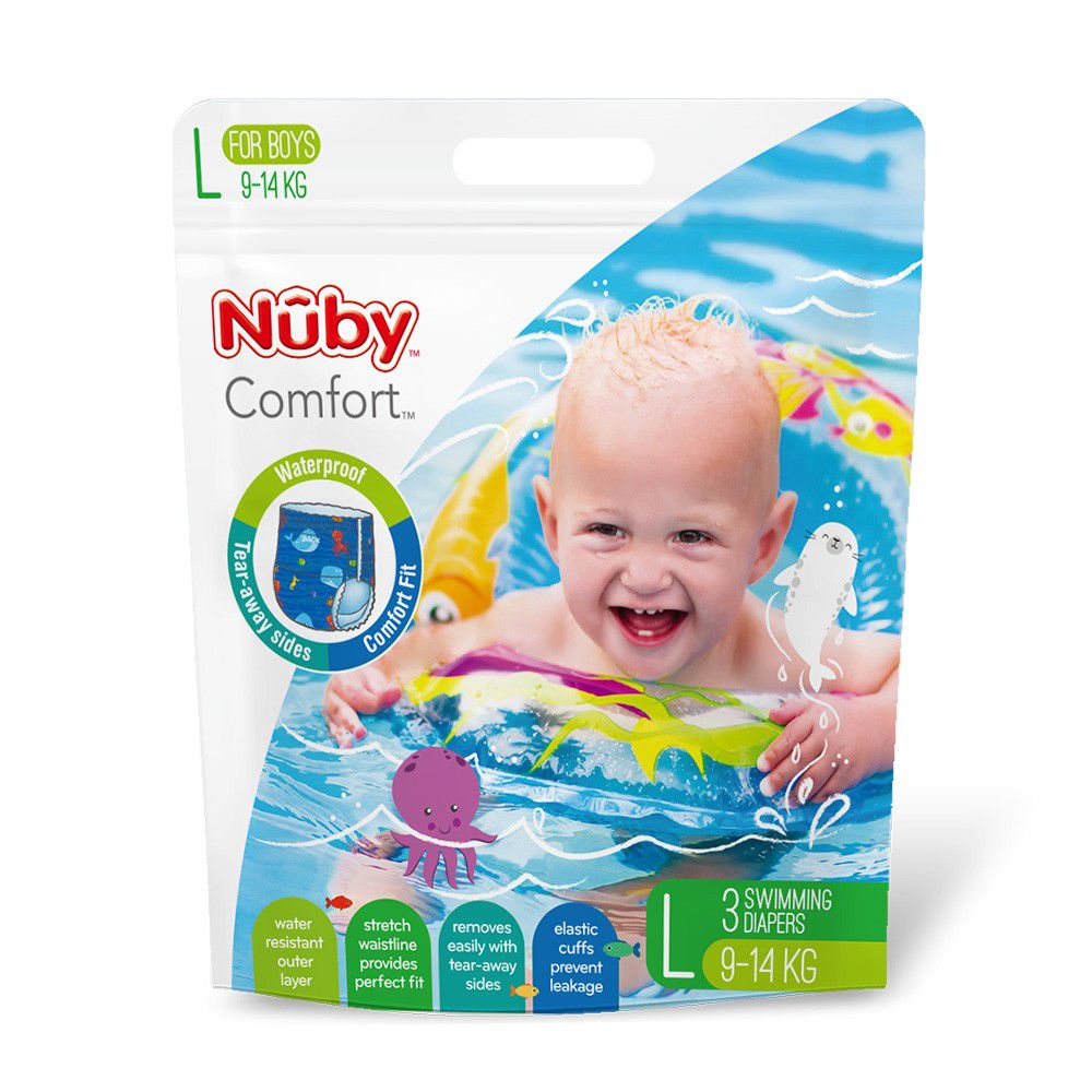 Nuby - 游泳尿布-(男/L)