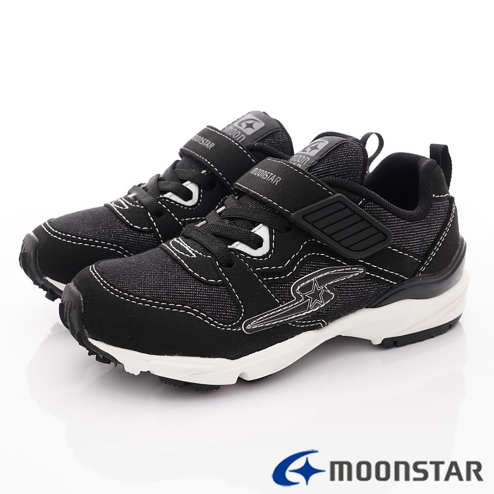 Moonstar日本月星 - 2E機能行銷主打款(中大童段)-黑
