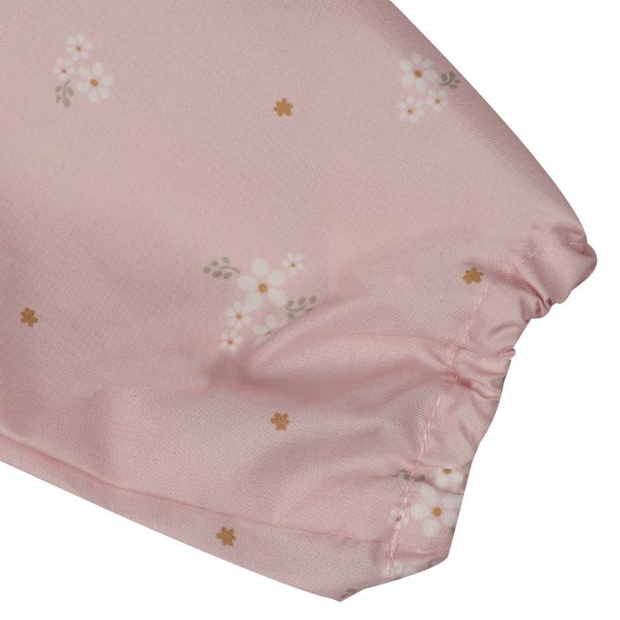 akachan honpo - 長袖防髒衣-小花-粉紅色 (80~90cm)