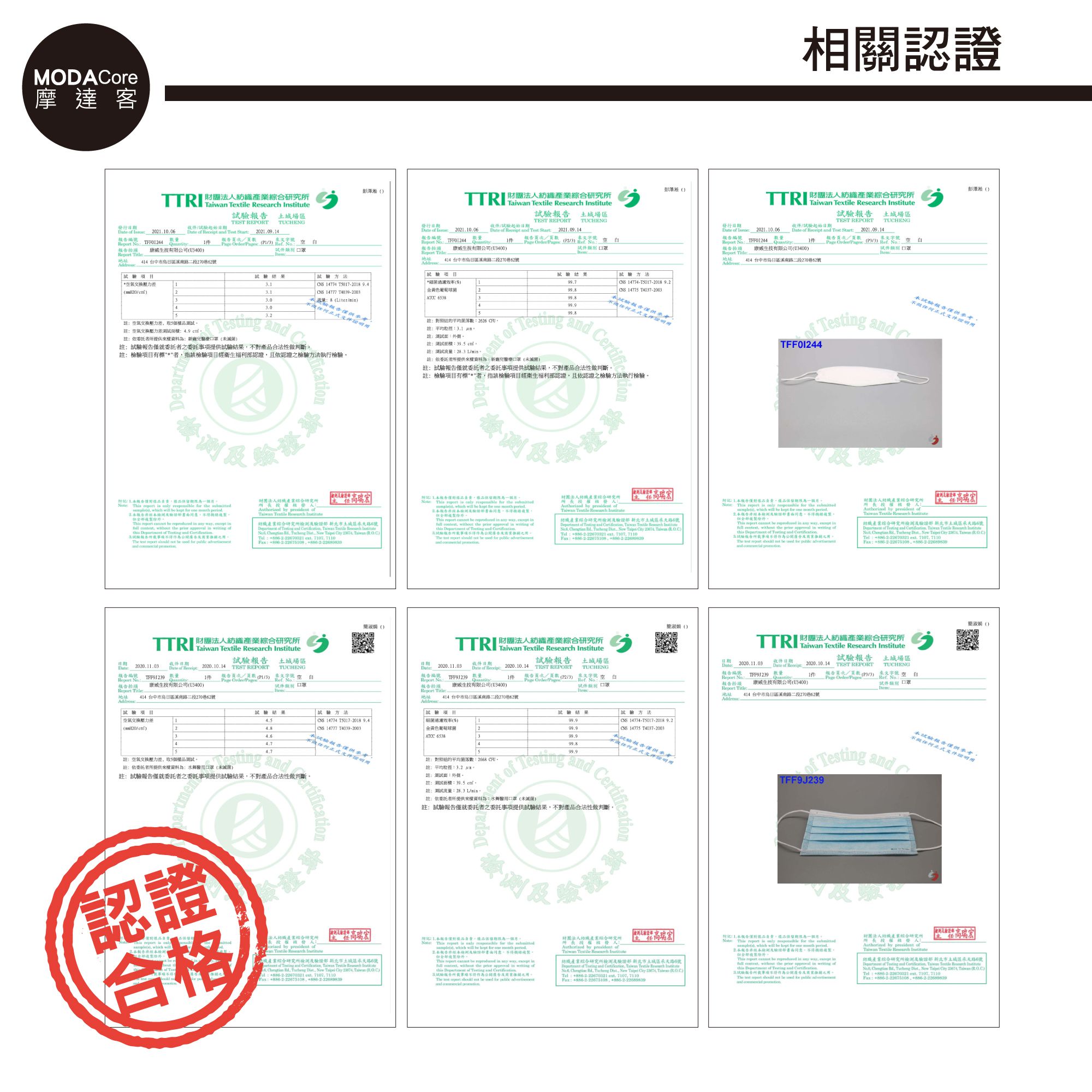 【水舞】摩達客-KF94水舞醫用口罩-溫暖橘紅組合-10入/盒*6盒-玫瑰紅、鉛丹紅、青檸綠、咖啡歐蕾、波爾多紫、藕荷粉