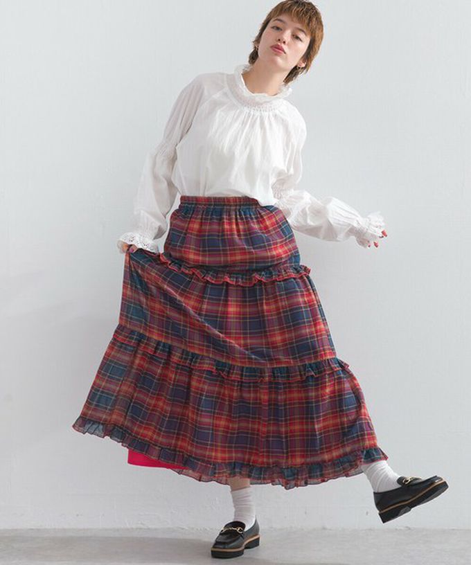 日本 Lupilien - 100%棉 典雅貝殼蕾絲宮廷長袖上衣-白