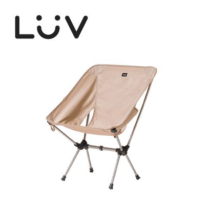 LUV - 質感生活 台灣 戶外探險系列-便攜收納折疊椅 親子月亮椅-大